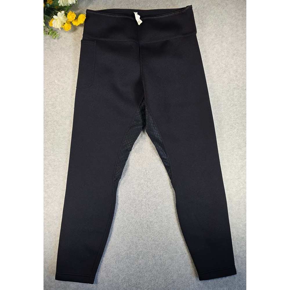 Kutting Weight Sauna Leggings Womens L Black Fitness Heat Generating Pants